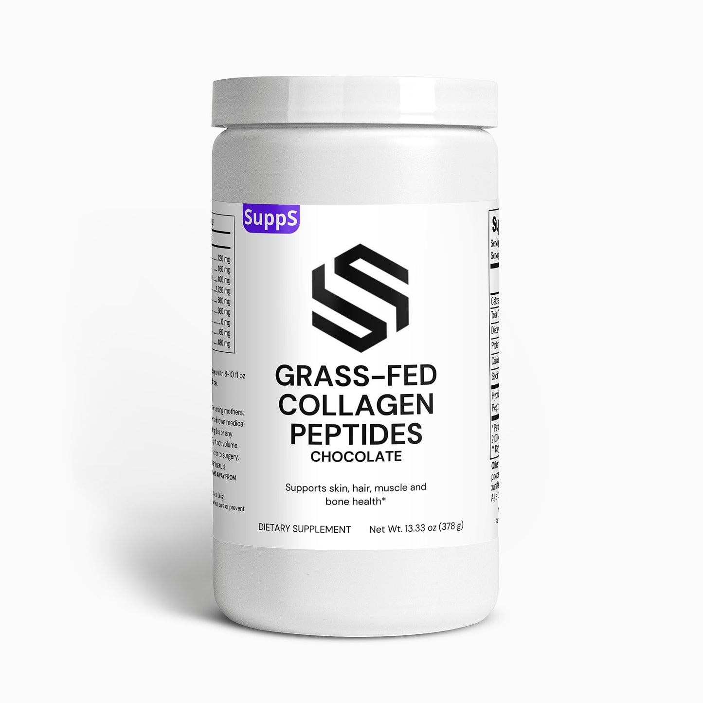 Grass-Fed Collagen Peptides Powder (Chocolate)