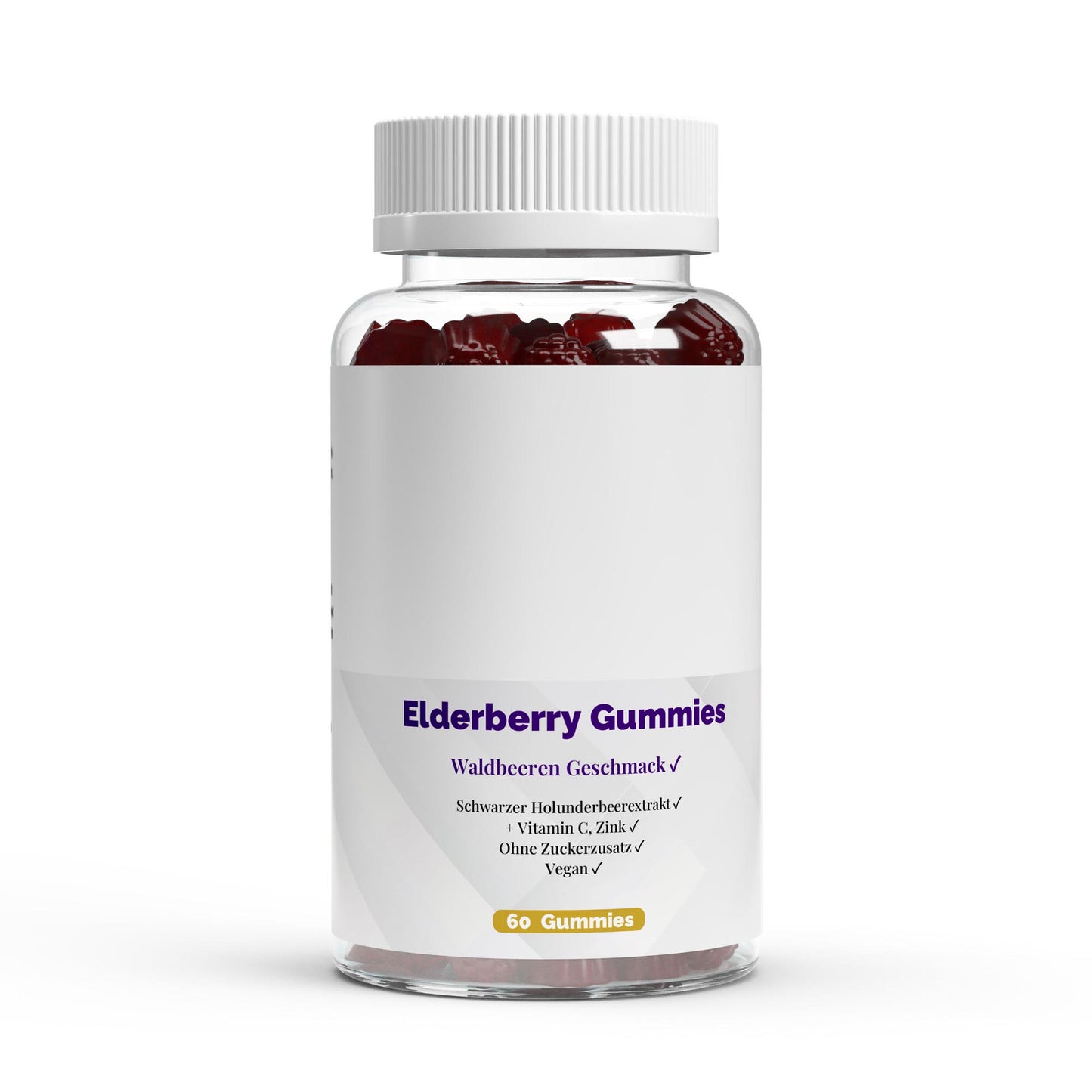 Elderberry + Vitamin C + Zinc Gummies - 60 pcs.